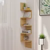 vidaXL Wandplank, hoekmodel, Sonoma-eikenhout, 19x19x123 Productafbeelding-voorbeeld 2