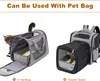 Two pet carriers are shown, one as a handbag and the other as a backpack, with cats inside. Náhled obrázku produktu