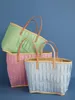 Rice Raffia Einkaufstasche Groß Türkis Blau Produktbild-Vorschau 3