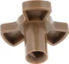 A brown plastic part, likely a component for a microwave turntable. Produktbild-Vorschau