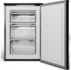 An open, empty freezer with three drawers visible inside. Produktbild-Vorschau