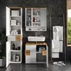 Set di mobili da bagno Vicco Eden Bianco lucido 3 parti, Anteprima dell’immagine prodotto 5