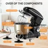 Küchenmaschine, Edelstahlschüssel 5,5 L, 1500 W, schwarz Produktbild-Vorschau 6