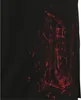 Abstract painting with red paint splatters on a black background. Podgląd zdjęcia produktu