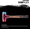 Mazza SIMPLEX soft-face, TPE-morbido/plastica; con Anteprima dell’immagine prodotto 14