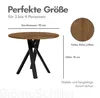 Runder Esszimmertisch, 90 cm, laminierte Platte, 1,8 cm, Produktbild-Vorschau 2