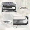 Outsunny Loungesessel Outdoor Balkonsessel mit Hocker 13 cm Produktbild-Vorschau 7