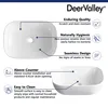 DeerValley DV-1V432 Waschbecken Rechteckiges Waschbecken Produktbild-Vorschau 3