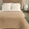 Kuscheldecke Tagesdecke Bett Geschenk 200x220 beige für Produktbild-Vorschau 2