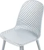 A light blue plastic chair with a lattice back and seat, shown from the side and slightly from the front. Náhled obrázku produktu