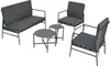 Merax Gartenmöbel-Set für 4 Personen, 5-tlg. Sitzgruppe mit Produktbild-Vorschau 12