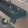 ddoporro Lavabo da Bagno Rettangolare 80 cm in Resina Anteprima dell’immagine prodotto 3