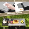 COSTWAY venkovní grilovací vozík, grilovací stůl s Náhled obrázku produktu 5