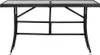 vidaXL Tavolo da giardino nero 140 x 80 x 74 cm in poly Anteprima dell’immagine prodotto 1