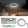 LUMILED LED 8W stolní lampa bílá zvětšovací lampa Náhled obrázku produktu 2