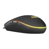 A black gaming mouse with RGB lighting on a white background. Produktbild-Vorschau
