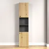 trendteam Bad Hochschrank Pure Bliss Evoke Eiche/Anthrazit Produktbild-Vorschau 4