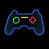 Neon LED Schriftzug Gamepad Wanddekoration 27,5x41x1,6 cm Produktbild-Vorschau 3