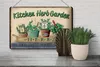 Blechschild Garten 30x20cm Kirchen Herb Garden Mint Thyme Produktbild-Vorschau 5
