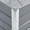 vidaXL Garten-Hochbeet Verzinkter Stahl 160x40x45 cm Grau Produktbild-Vorschau 6