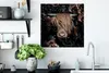 MuchoWow® Poster Schottische Hochlandrind - Kühe - Blumen - Produktbild-Vorschau 3
