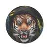 MuchoWow® Mauspad Mousepad Tiger - Blumen - Kleidung 40x40 Produktbild-Vorschau 1