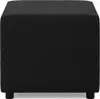 Sitzpouf für das Wohnzimmer 50 x 50 cm, Schwarz Produktbild-Vorschau 2