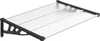 vidaXL Dveřní stříška černá a průhledná 122x90 cm Náhled obrázku produktu 1