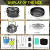 15-teiliges Camping Kochgeschirr Set, Faltbare Camping Produktbild-Vorschau 7