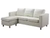 Doppelseitiges Ecksofa ACKLEY aus  - Farbe elfenbein Produktbild-Vorschau 3