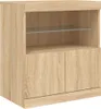 Cloris DesignMöbel Sideboard mit LED-Leuchten Sonoma-Eiche Produktbild-Vorschau 3