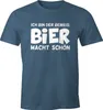 Ich bin der Beweis Bier macht schön Herren T-Shirt Trink Produktbild-Vorschau 1