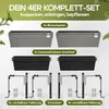 CASARIA® Blumenkasten 4er Set 11 Liter Montagehalterung Produktbild-Vorschau 4