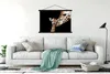 MuchoWow® Textilposter Giraffe - Tiere - Schwarz - Porträt Produktbild-Vorschau 3