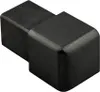 Quadrat Ausseneck Edelstahl V2A 10mm schwarz anthrazit Produktbild-Vorschau 1