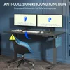 A standing desk setup with dual monitors, keyboard, mouse, and a chair. Náhled obrázku produktu