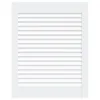 vidaXL Armadio a doghe design bianco 61,5x49,4 cm in legno Anteprima dell’immagine prodotto 1