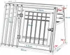 EUGAD Hundetransportbox Alubox für mittlere Hunde, B92x H66 Produktbild-Vorschau 3