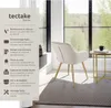 Chaise MARILYN Effet velours style scandinave - taupe/or, Voir les images du produit 2
