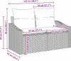Sofa Set mit Kissen 10 pcs Schwarz Poly Rattan Produktbild-Vorschau 10