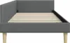 vidaXL Eckbettgestell Dunkelgrau 90 x 200 cm Stoff Produktbild-Vorschau 6