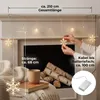 Lichterkette Lichtervorhang Schneeflocke LED Batterie Timer Produktbild-Vorschau 8