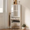 Schmaler Schuhschrank mit Spiegel und 4 Flš¹geltš¹ren fš¹r Produktbild-Vorschau 2