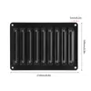 RV mřížka větrací panel M5 ABS Black Profesionální Náhled obrázku produktu 6