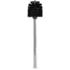 A black toilet brush with a silver handle against a white background. Náhled obrázku produktu