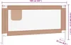 vidaXL Ochrana postele pre batoľatá Taupe 180x25 cm Látka Náhľad obrázku produktu 8