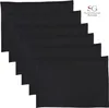 Tovaglietta in cotone - Nero - 45 x 30 cm - Set di 6 pezzi Anteprima dell’immagine prodotto 1