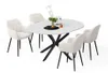 Set di tavoli da pranzo Vicco Loyd Bianco/Nero 120 x 120 cm Anteprima dell’immagine prodotto 5