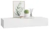 vidaXL Nástenná polica so zásuvkou Biela 60x23,5x10 cm MDF Náhľad obrázku produktu 4