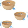 3 pezzi Ciotola da cucina Ciotola in plastica 2/3/5L per Anteprima dell’immagine prodotto 3
